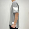 Thom Browne Diagonal Stripe 4-bar Side Slit Short Sleeve T-Shirt Light Gray 153254605 [P]