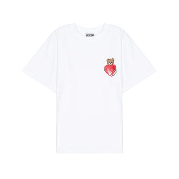 MOSCHINO キッズ半袖Tシャツ HDM076 LBA00 10101 (大人着用可能) 153895850
