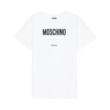 MOSCHINO キッズ半袖ワンピースHFV0GL LAA43 10101（大人着用可能） 153895853