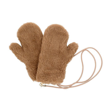 MaxMara Ombretto 2 Teddy Wool Silk Mittens for Women 2524566052600 001 149599393
