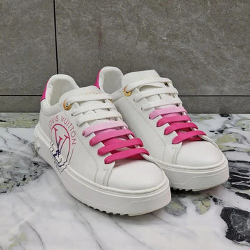 LOUIS VUITTON プーシャ タイムアウト スニーカー ピンク 35(220) 153897157