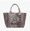 Ganni Leopard Print Medium Shopper Tote Bag 153897412 [P]