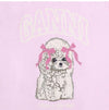 Ganni Poodle Logo Women's T-Shirt 153897432 [P]