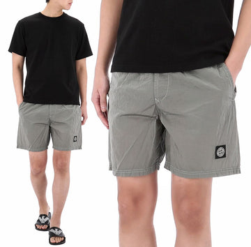 Stone Island Logo Patch Nylon Swim Pants 153899051