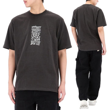 STUSSY 25FW アセンティックギア 半袖 Tシャツ FADEDBLACK 153900097