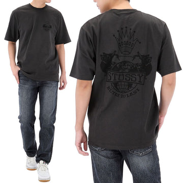 STUSSY 25FW プリント 半袖 Tシャツ 1905125 FADEDBLACK 153900281