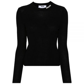 MSGM ストレッチリブビスコースセーター 131568964