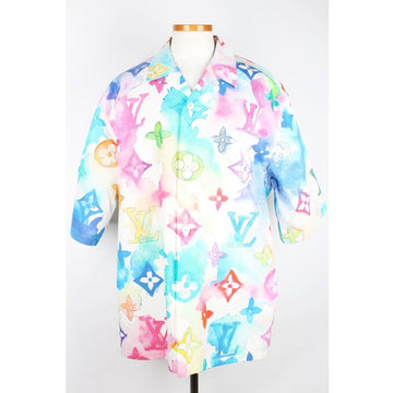LOUIS VUITTON Limitierte Wasserfarben Kurzarmbluse XXL 153914673