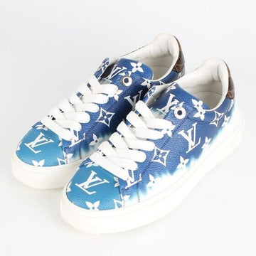 Louis Vuitton Monogram Timeout Sneakers Blue 36 153951370