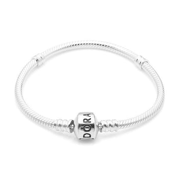 Pandora Moment Snake Chain Silver Bracelet 590702HV 40037552