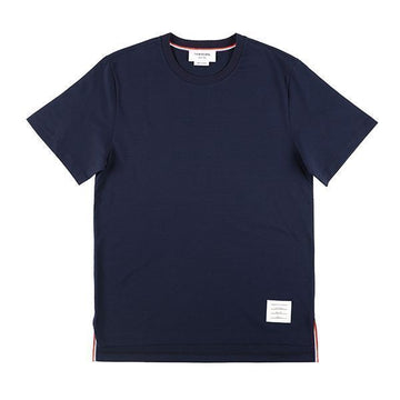 Thom Browne Short Sleeve MJS067A 00042 415 Side Slit Stripe Men's T-Shirt 146830275