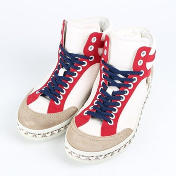 CHANEL CCロゴ チェーン ハイトップ スニーカー 36(230) 153960970