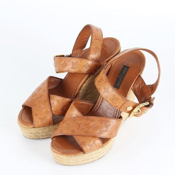 LOUIS VUITTON Damen Monogram Wedge Sandalen 35.5 153961106