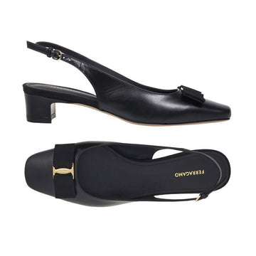 SALVATORE FERRAGAMO RIVADA Ikonische Bogen Slingback Schwarz 0781739 150067996
