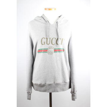 GUCCI ロゴフードTシャツ グレー M 153972186