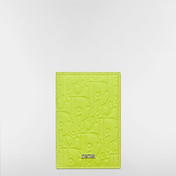 Dior Vertical 2-Tier Card Holder - Green Gravity Leather 153974267
