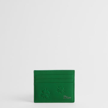 DIOR Kartenetui - Bright Green Clover Prägung Kalbsleder 153974284