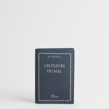 DIOR パスポートカバー - ブルー & ホワイト ブックカバー エンボスカーフスキン 153974305