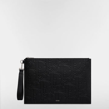 Dior A4 Pouch - Black Gravity Leather & Black Grain Calfskin 153974307
