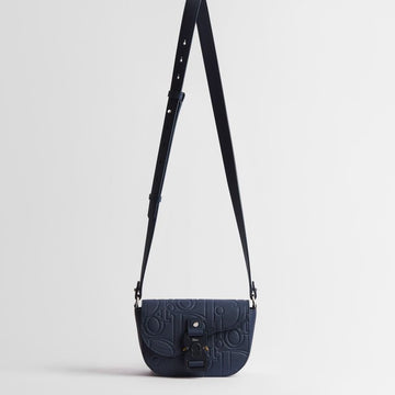 DIOR Saddle Mini Flap Messenger Bag - Navy Blue Gravité Leder 153974316