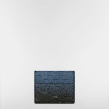DIOR カードケース - ブルー・ブラックグラデーションのレザー 153974353