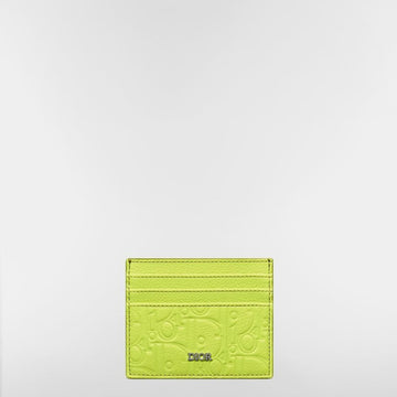 Dior Card Wallet - Green Gravity Leather 153974362