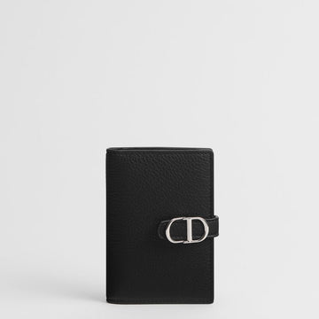 DIOR Normandie Bi-Fold Kartenetui - Schwarz Gehärtetes Kalbsleder 153974368