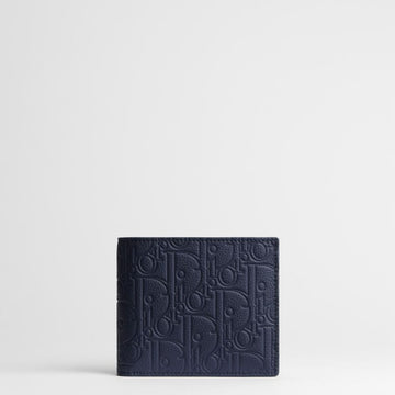 DIOR Bifold Geldbörse - Navy Blau Gravitas Leder 153974390