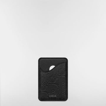 DIOR サドルマグネティックカード財布 - ブラック 153974398