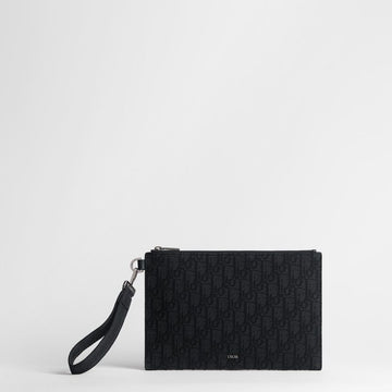 Dior A5 Pouch - Black Oblique Jacquard 153974407