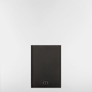 Dior Passport Cover - Black Grained Calfskin & CD Icon Signature 153974406