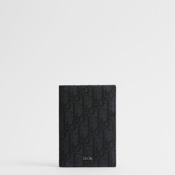 DIOR パスポートカバー - ブラックオブリークジャカード 153974414