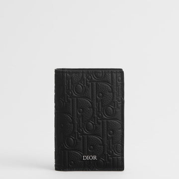 DIOR 2段カードケース - ブラック 153974423