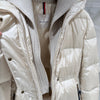 MONCLER シャーマー ロングダウンジャケット オフホワイト 26年モデル 153975513 [P]