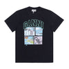 Ganni Bear Comic Teddy Logo Women's T-Shirt 153897431 [P]