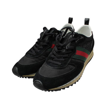 GUCCI ブラック シマ メンズ スニーカー 38 1/2 153989381