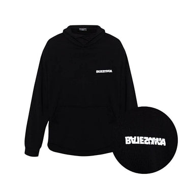 Balenciaga Reversible Logo Men's Hoodie Black 674986 TLVB4 9034 Authentic 100% 150221615