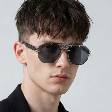 PHILIPP PLEIN Sonnenbrille SPP077 0578 Titan Luxus Doppelbrücke Unisex Fashion Oversize 154022014