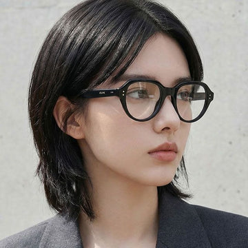Celine Eyewear Frame CL50145I 001 Luxury Black Acetate Round Unisex 154022056