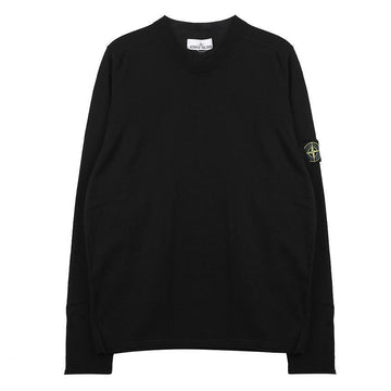 Stone Island Woven Patch Crewneck Cotton Knit 130853397
