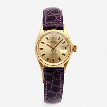 ROLEX Datejust 6517 Gold 26 Small Damen Uhr Vintage 1971 154023106