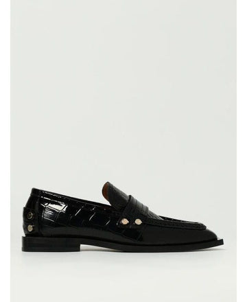 GANNI Studded Loafer in Schwarz Krokodil 151057135