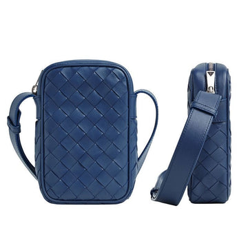BOTTEGA VENETA Intrecciato Handy-Pouch Crossbody Bag Navy 729296 VCPQ3 4102 150422016