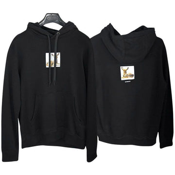 BURBERRY メンズコットンフーディTシャツ ブラック 8022374 A1189 150309015