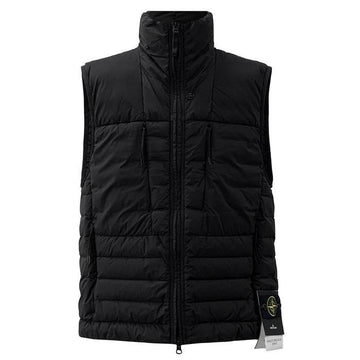 STONE ISLAND ワッペンパッチシームレスアンチドロップパディングベスト 153526081
