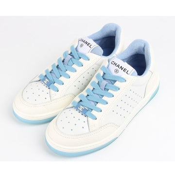 CHANEL Tennis Sneakers Blue 36.5(235) 154026508