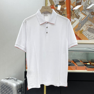 HERMES ダブル テクニカル ポロ シャツ ホワイト H800271 154026555