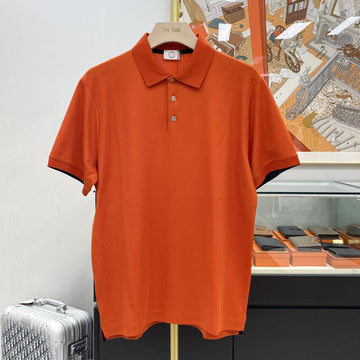 HERMES Doppelt technisches Polo-Shirt Orange H800271 154026579