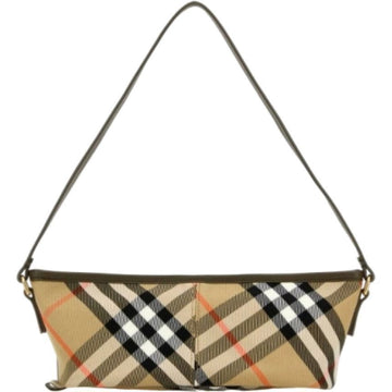 BURBERRY Check Baguette Mini Sand Schultertasche 8095296 150720965