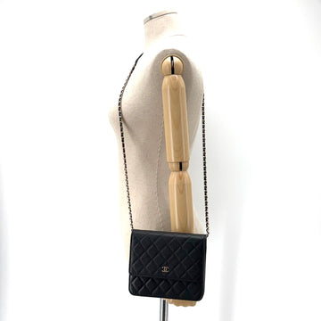 CHANEL Gold Caviar Square WOC Mini Bag Crossbody 154030256